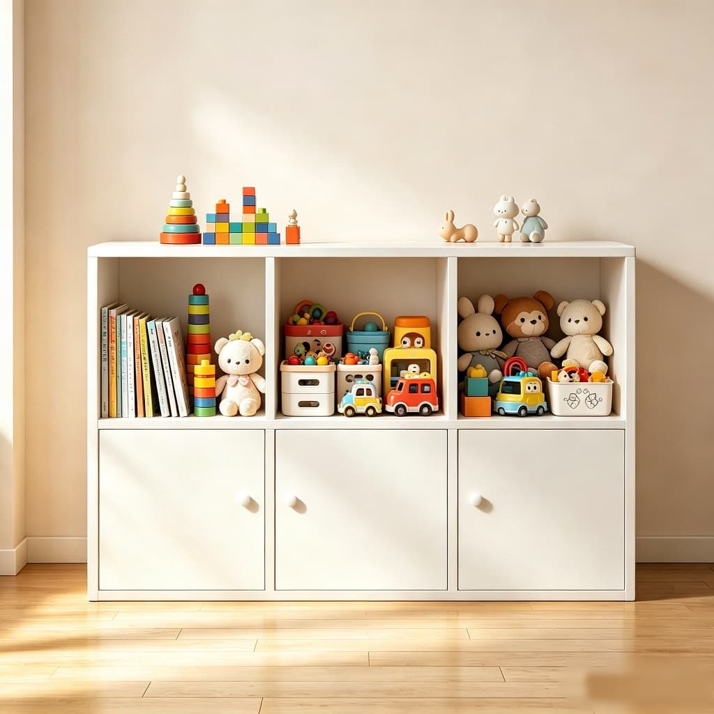 Estante de madeira com porta estante para livros estante para livros Vitrine para brinquedos Ideal para sala de estar