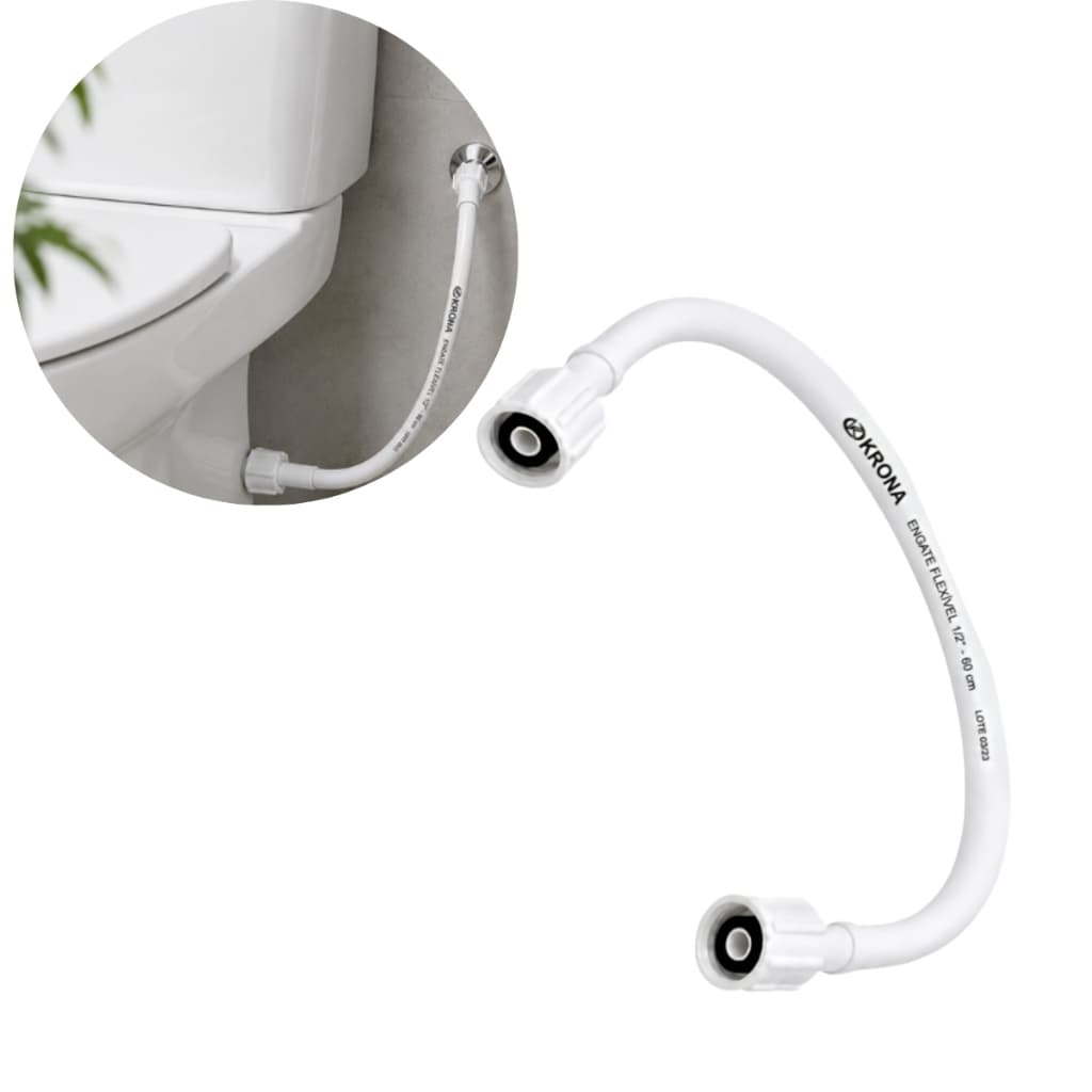Mangueira Engate Rabicho Flexivel Vaso Sanitario 60cm Krona
