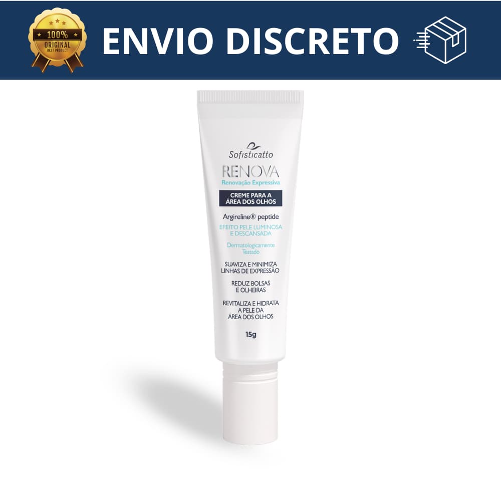 Creme para Área dos Olhos Renova Sofisticatto 15g | Hidratação, Linhas de Expressão e Olheiras
