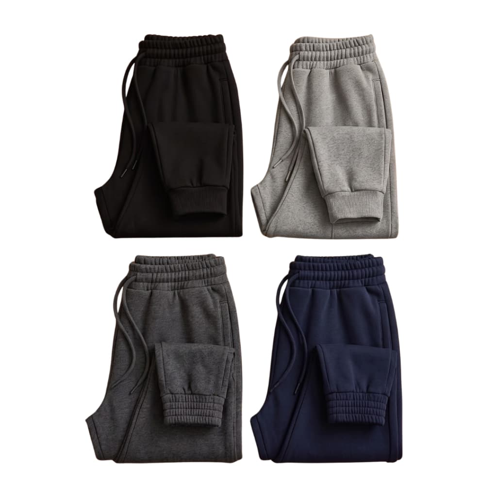 Calça Esportiva Moletom Tecido Forrado - Confortável Esportivo