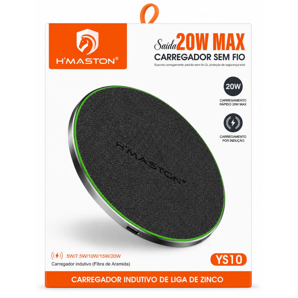 Carregador por Indução 20W H'MASTON