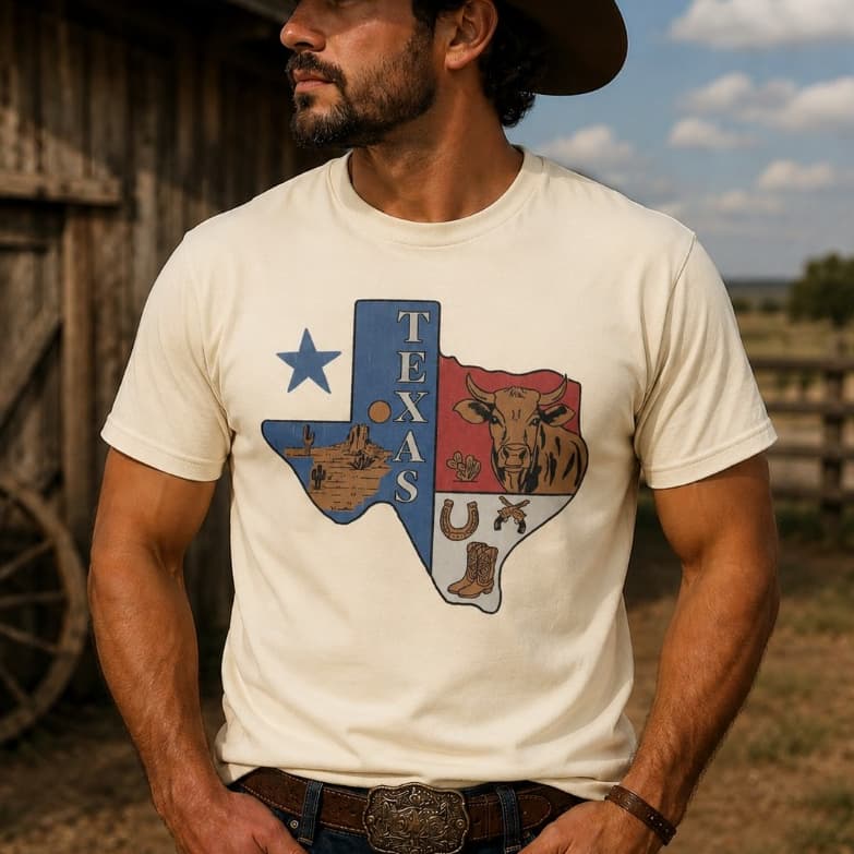 Camisa Masculina Sertanejo USA Cowboy Premium 30.1