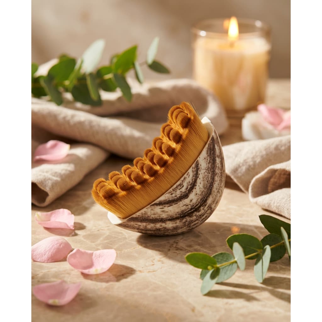 Escova Facial para Drenagem Linfática Massageador Facial Anti Inchaço Contorno do Rosto
