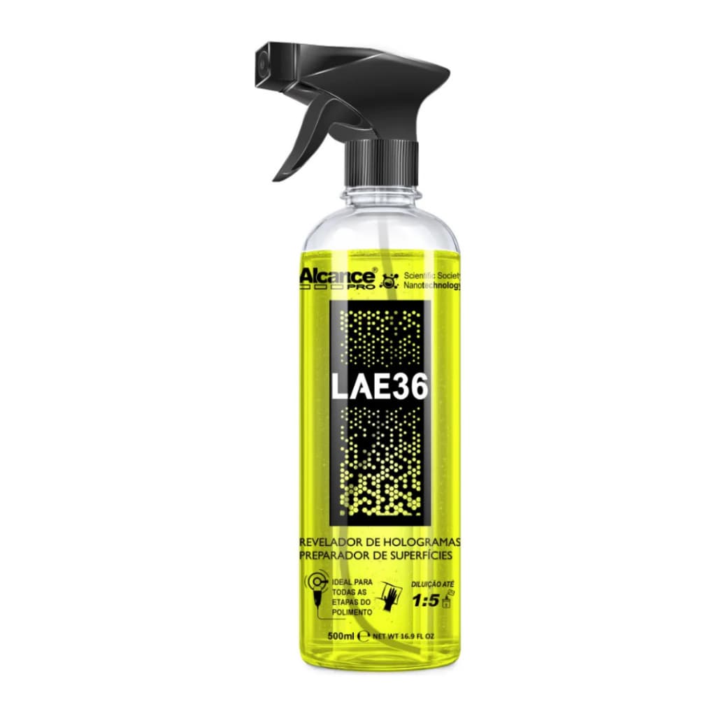 Revelador de Hologramas Automotivo Lae-36 de 500mL - Alcance