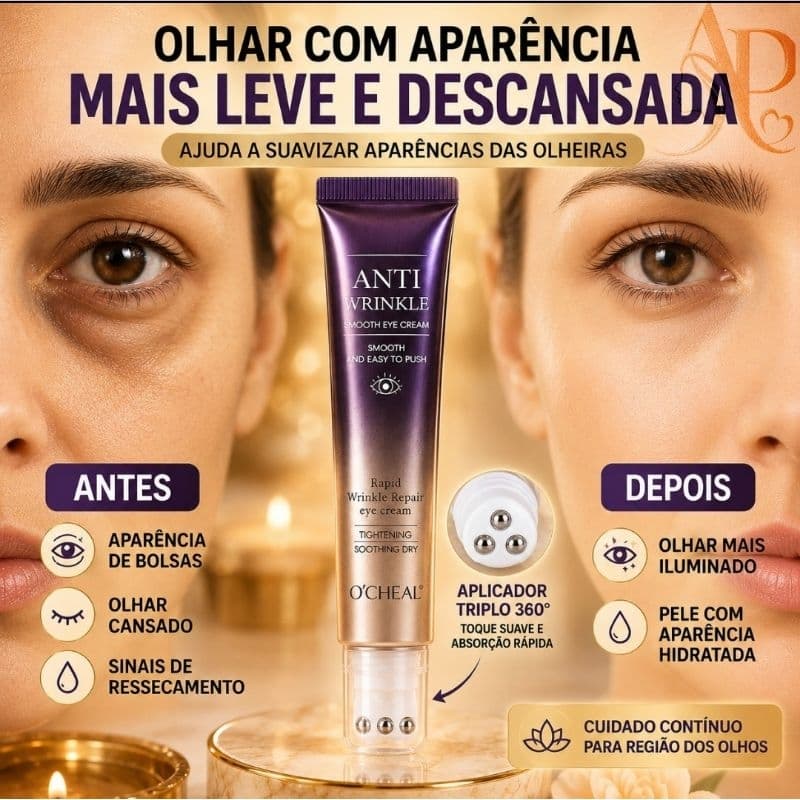 O'CHEAL Creme De Reparo Rápido Para Os Olhos. Proporcionando redução de inchaço e levantamento instantâneo.