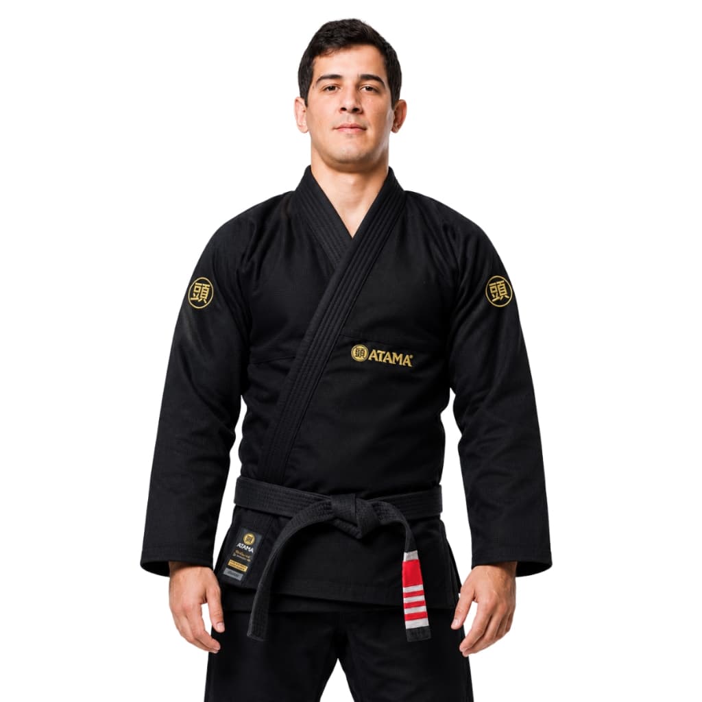 Kimono Jiu Jitsu Trançado Atama Classic Preto
