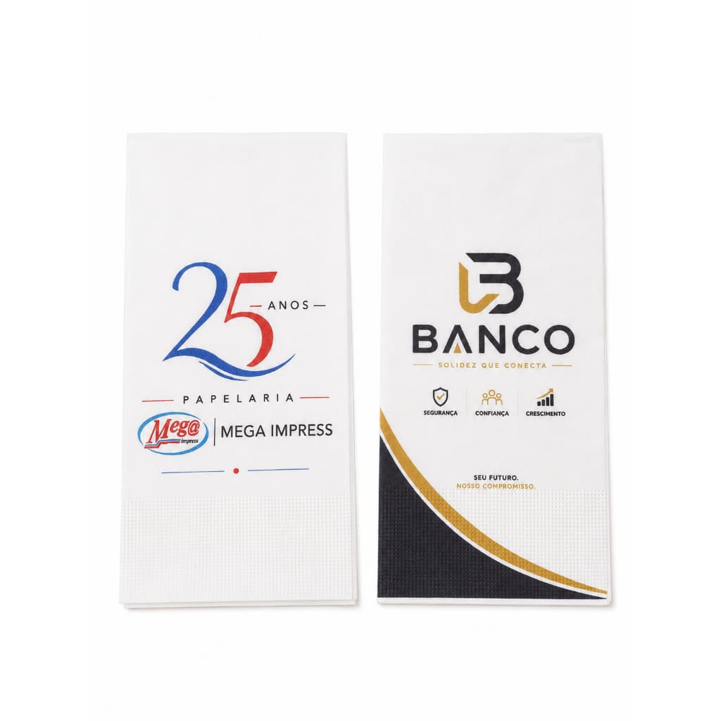 200 Guardanapos Personalizado Casamento, Aniversários Eventos 40x40cm Folha Dupla Luxo