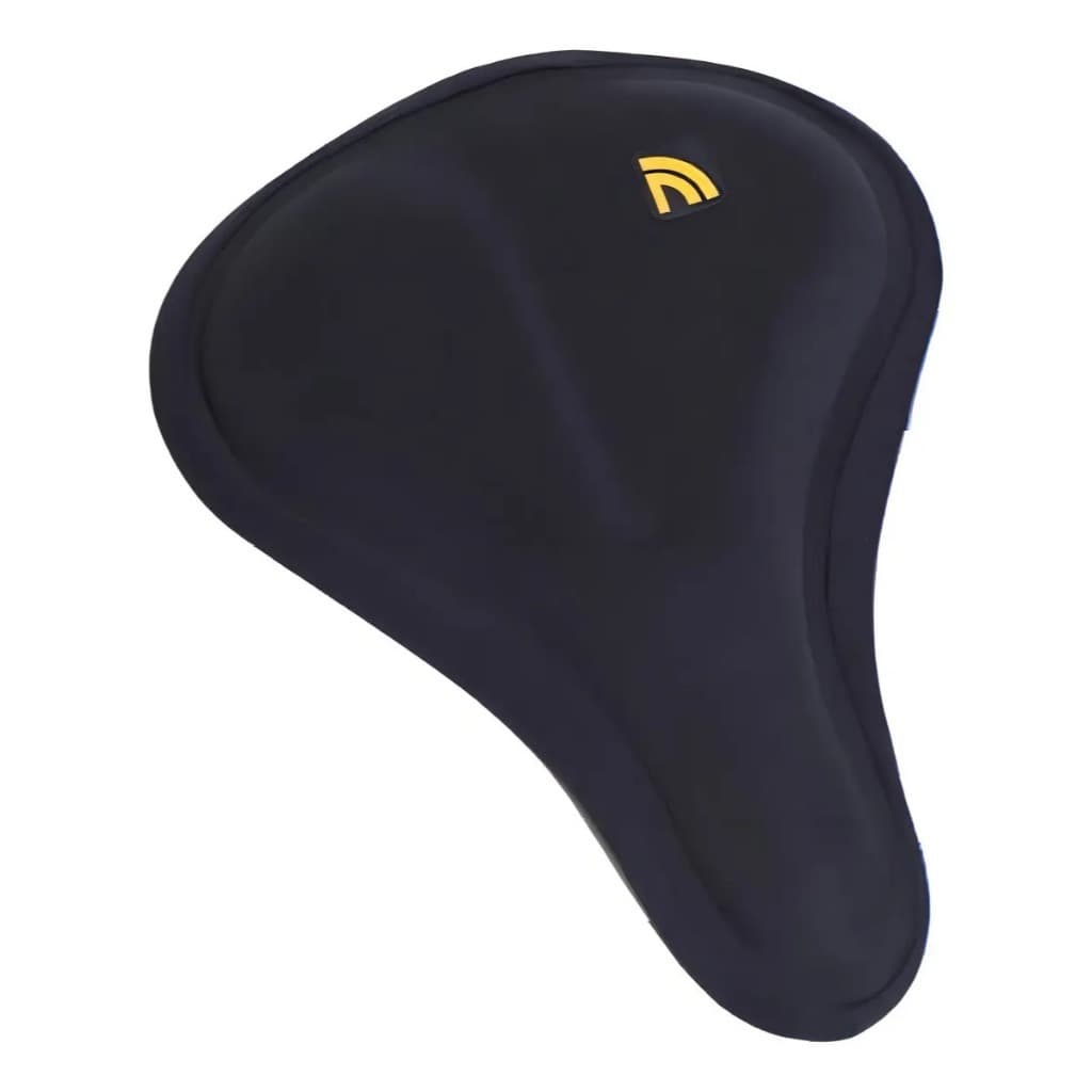 Capa Gel Prottector Bike Selim Almofada Banco Bicicleta Spinning Confortável Macia Preto Universal