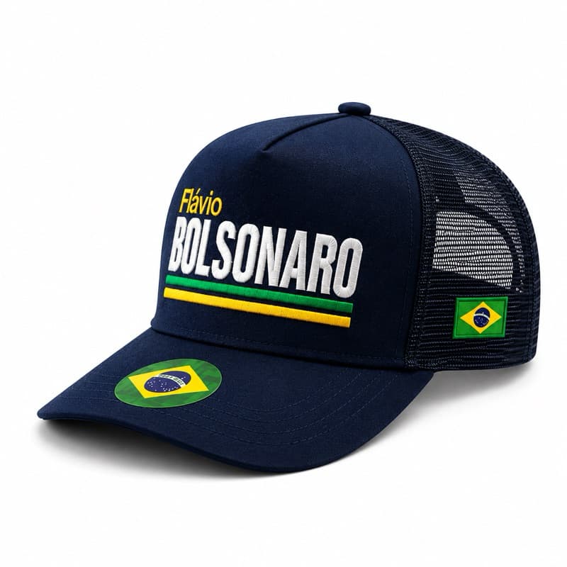 Boné Temático Flávio Bolsonaro Boné Personalizado Ajustável Presente Criativo Presente Divertido