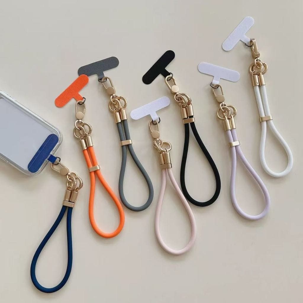 Cordão de pulso de silicone para celular com fecho giratório 6MM