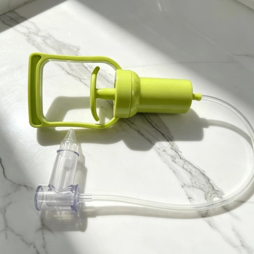 Conjunto Aspirador Nasal Verde Essencial Para O Kit De Cuidados Do Bebe Para Nariz Limpo E Saudavel