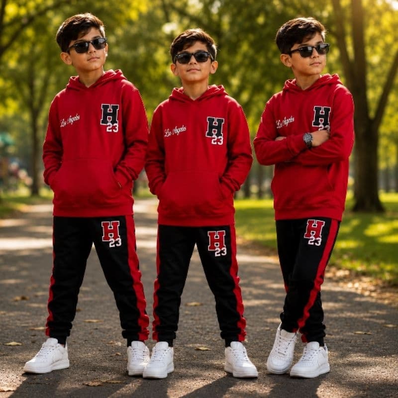 Conjunto Infantil Masculino Moletom Com Capuz Peluciado Quentinho Blusa e Calça Veste Do 4 ao 10anos