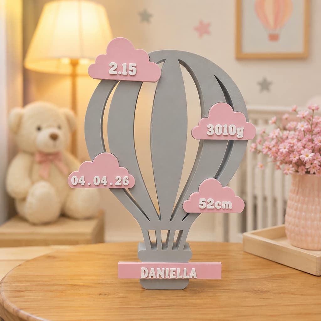 Decoração Quarto Infantil Personalizada | com Nome e Informações do Bebê, Maternidade