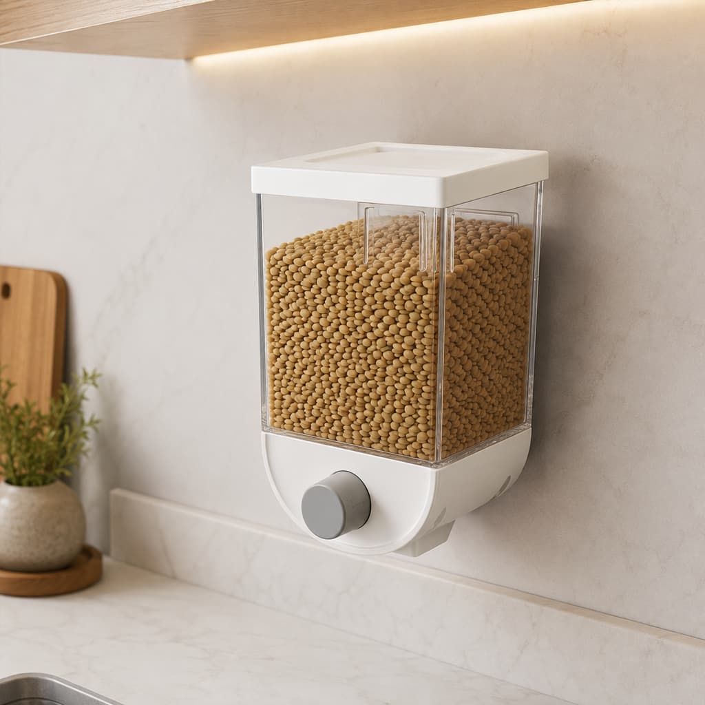 Dispenser Organizador Suspenso Mantimentos Multiuso Grande Capacidade 1000ml Economico Pratico