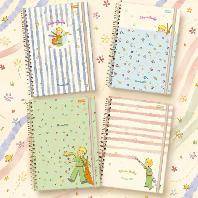 Agenda Planner 2027 O Pequeno Príncipe Tamanho 175x242mm 160 Páginas Off White Jandaia