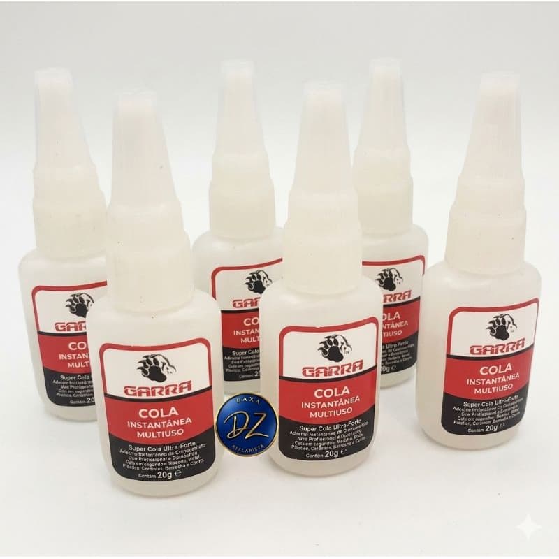 Cola Instantânea Garra 20g Original Secagem Rápida Kit 2 4  5 Ou Caixa 10 Unidades Atacado