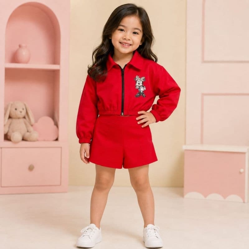 Conjunto Infantil Menina Casaquinho e Short