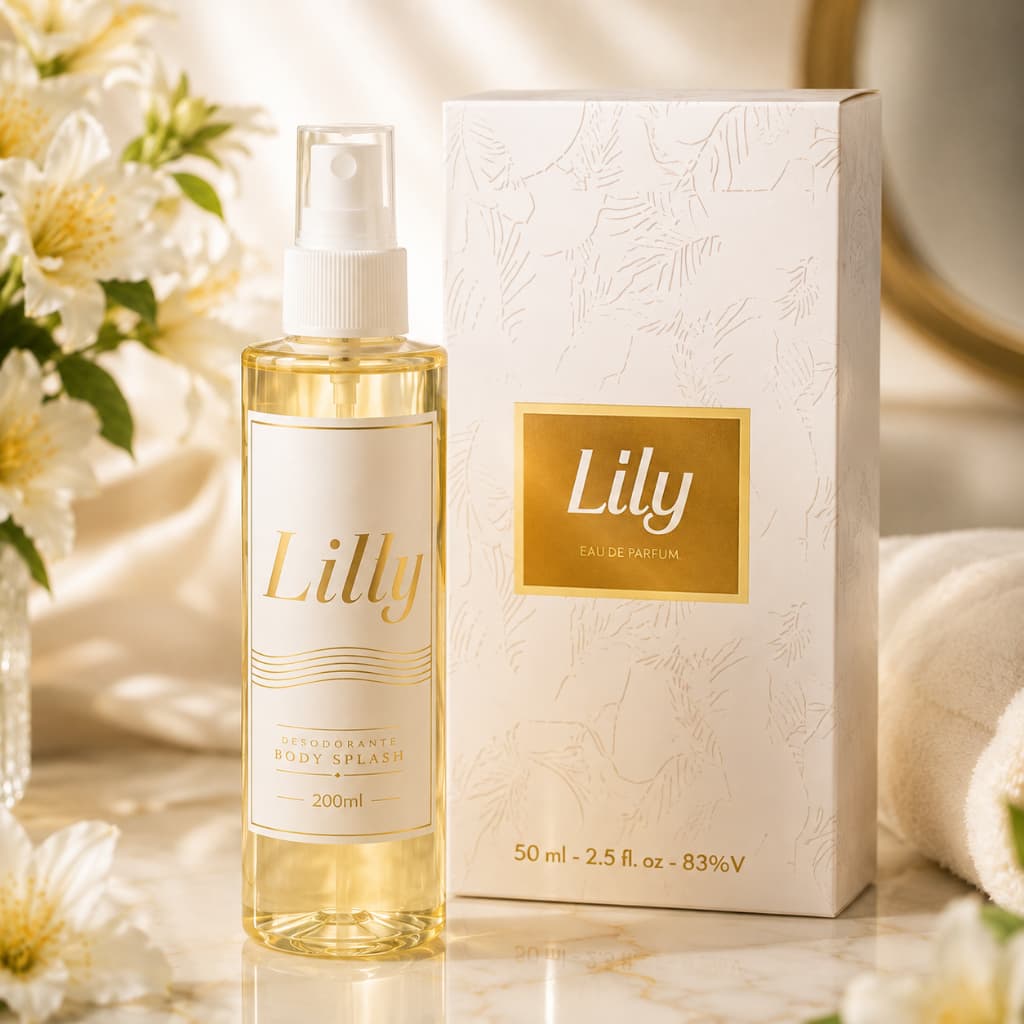 Kit Feminino Perfume 100ml + Body Splash 200ml | Fragrância Feminina Elegante e Sofisticada