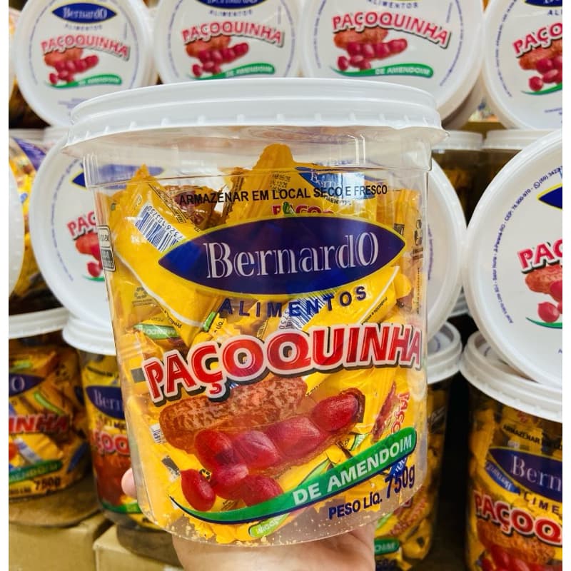 PAÇOQUINHA DE AMENDOIM REDONDA C/50 UNIDADES