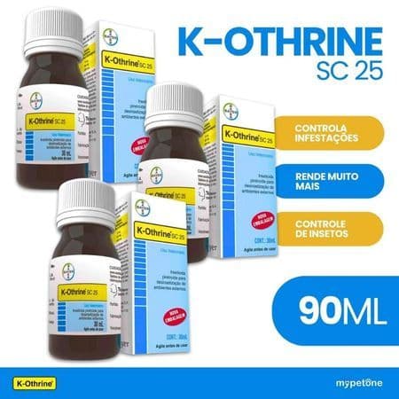 Kit 3 K-Othrine SC 25 Bayer 30ml – Inseticida.