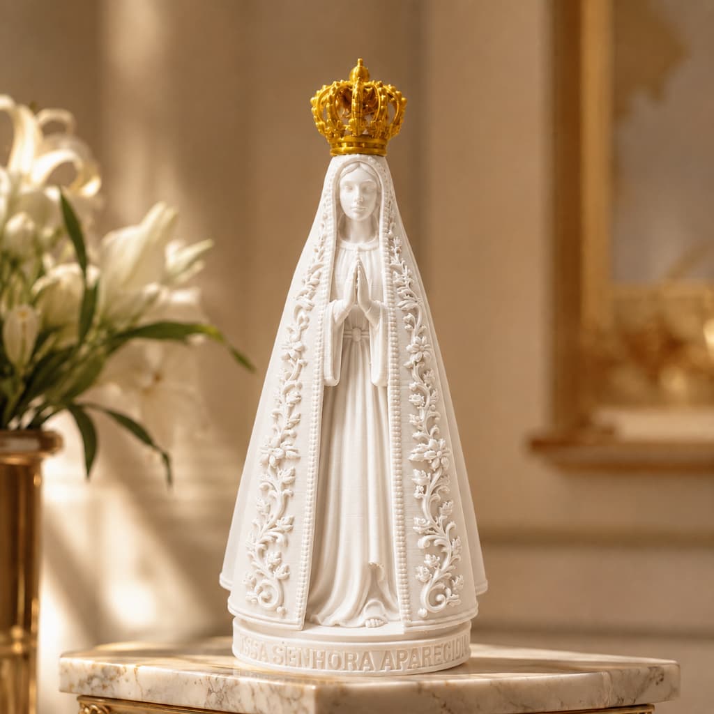 Estátua Nossa Senhora Aparecida Decorativa  | Minimalista
