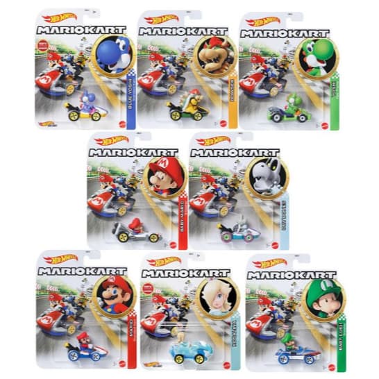 Hot Wheels Mario Kart Réplica Carrinhos 1:64 (Sortido) 1 Carrinho Mattel