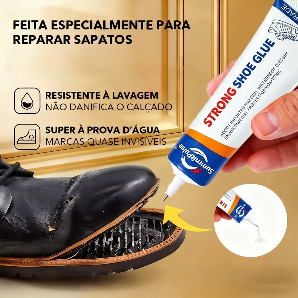 ColaSuper Forte para Sapatos-Transparente e à Prova D'água, Fixação Eficaz para Solas，Secagem Rápida Cola