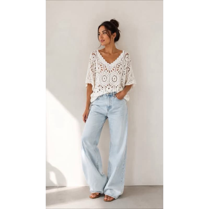 ✨ Blusa de Crochê  - Moda Verão/Praia Exclusiva!