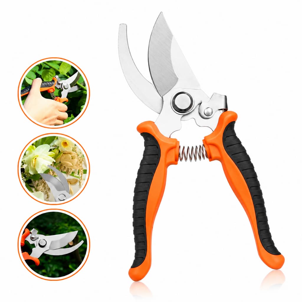 Tesoura Poda Super Afiada - Jardinagem Profissional Tesoura de Poda