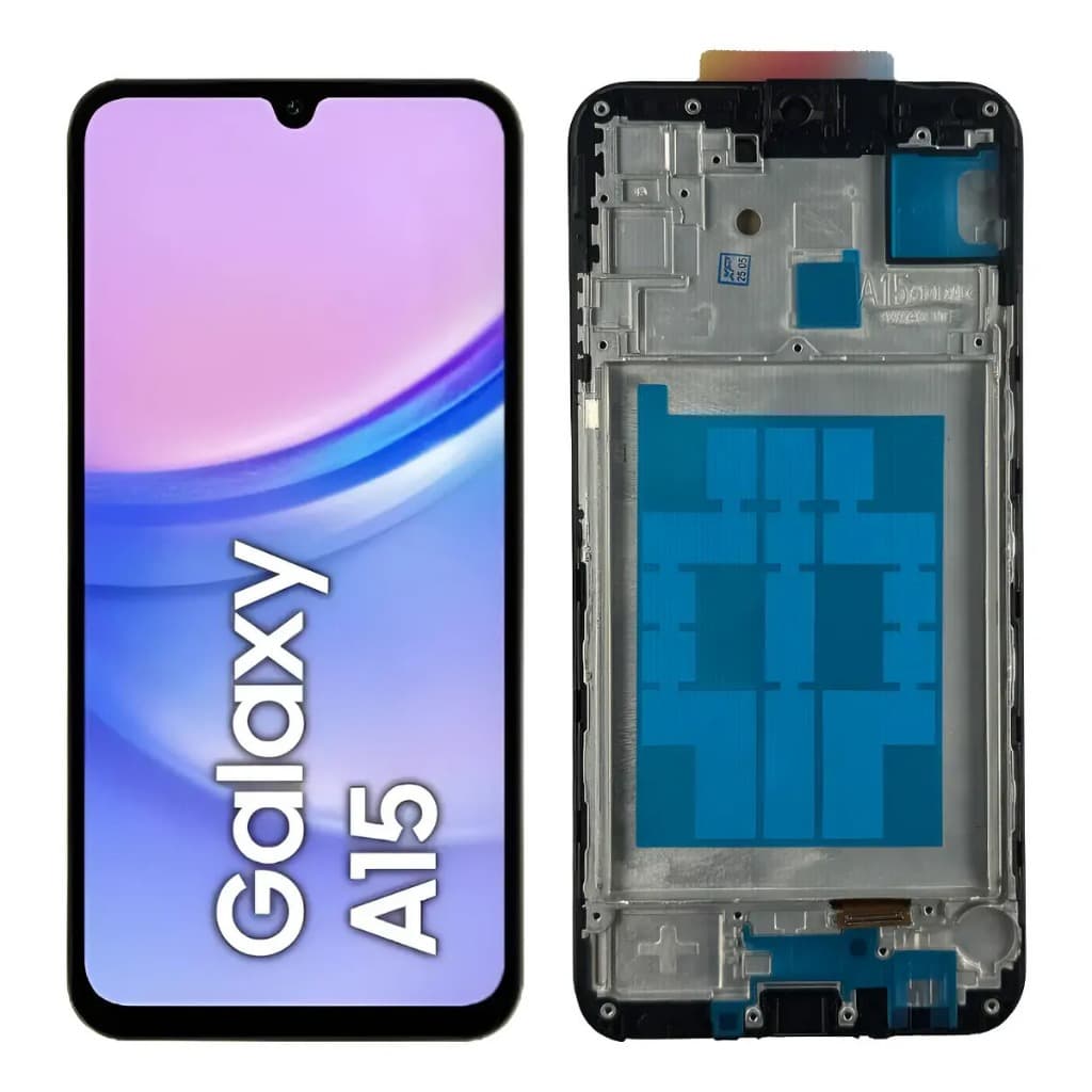 Tela Display LCD Samsung Galaxy A15 4G 5G A155 Com Aro Preto Reposição