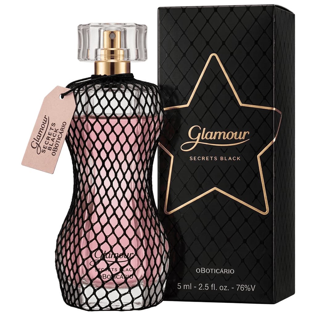 Glamour Secrets Black Desodorante Colônia 75ml