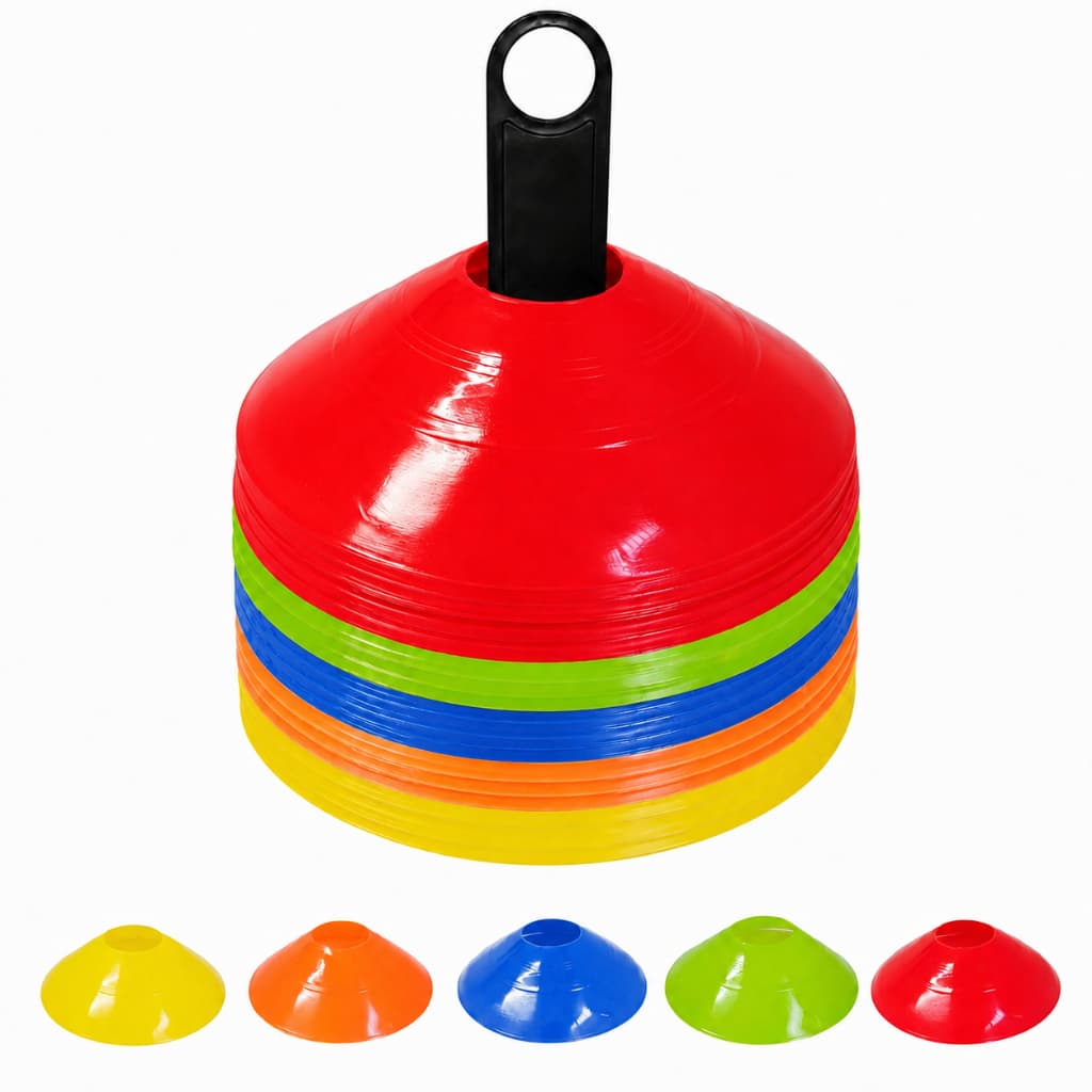 Kit 50 Chapéu Chinês Cones Treino Funcional Agilidade 19cm