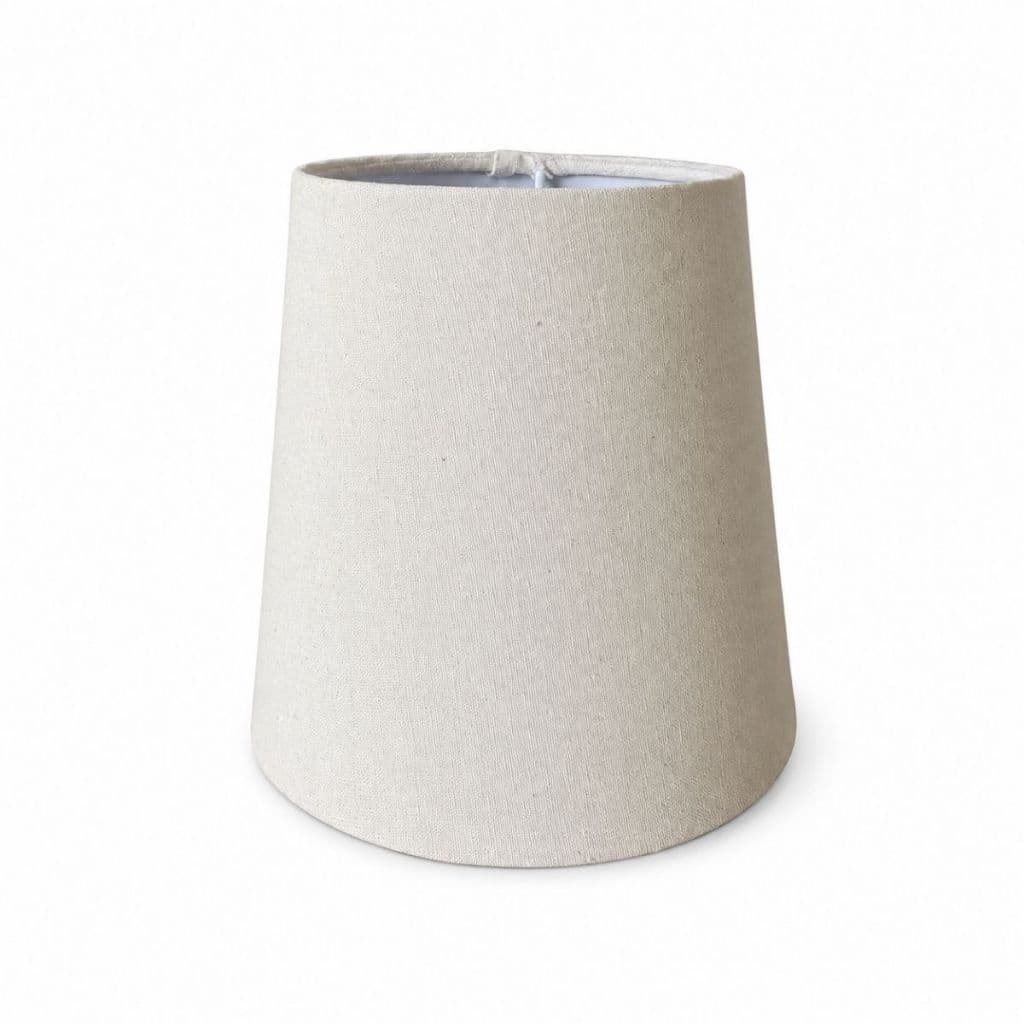 Mini Cúpula 8x12x12 Cone Tecido Soquete 3,5 cm Abajur e Lustre p/Quarto Sala e Consultório