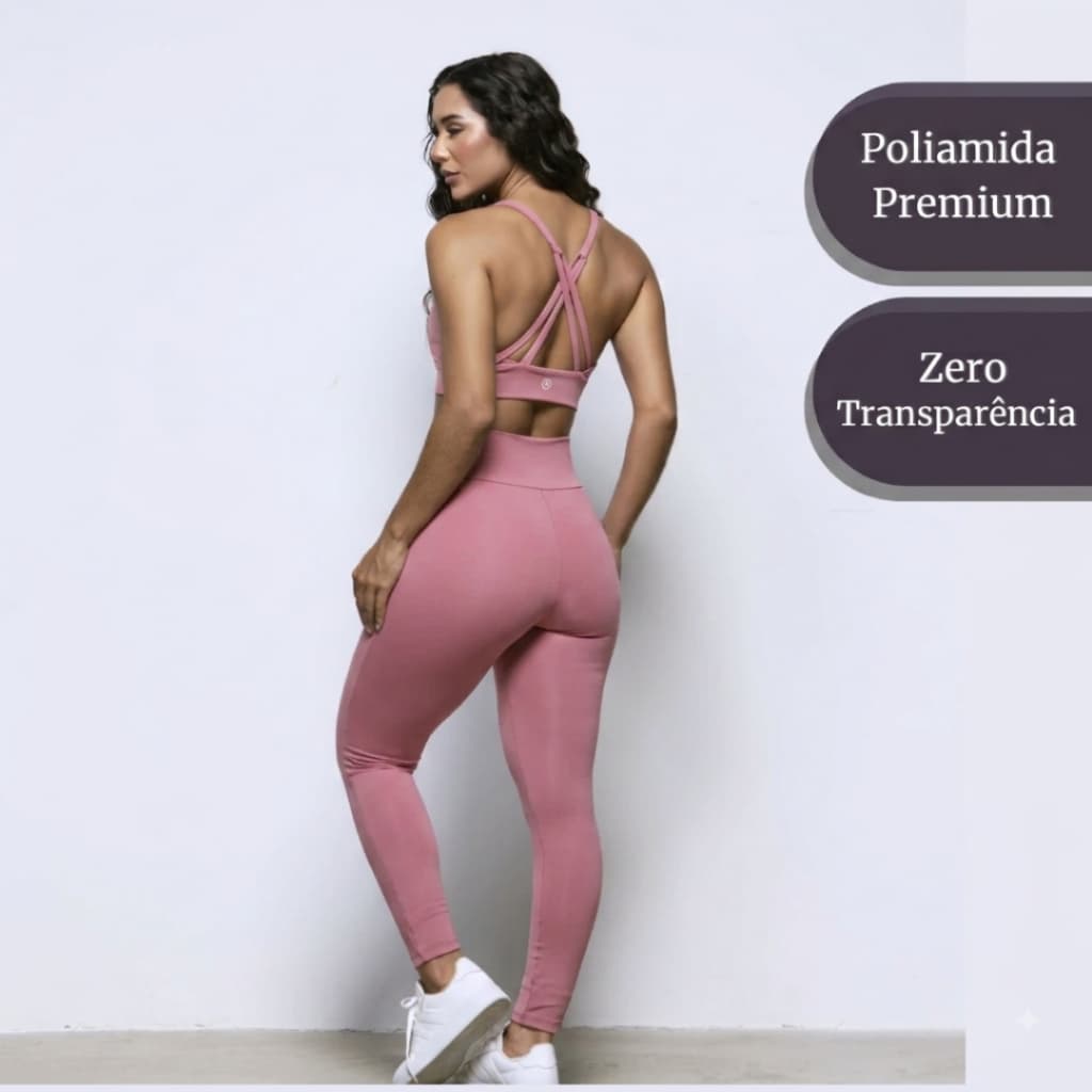 Conjunto Mavi Legging + Top Poliamida Alta Gramatura. Alta Compressão. Zero Transparência. ATENÇÃO não é Suplex/Polieste
