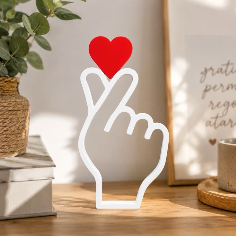 Mãozinha  Coreana Símbolo do Amor ❤️ | Decoração Moderna