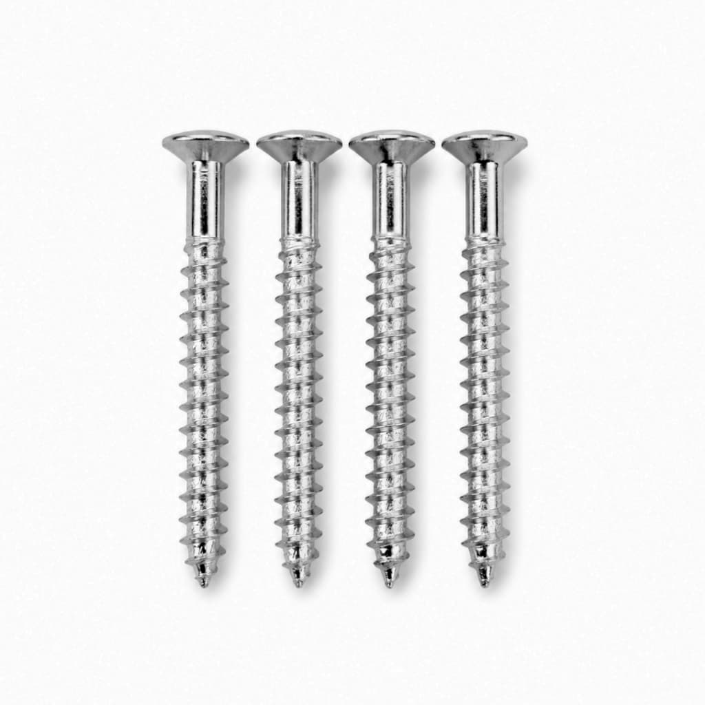 Kit Com 04 Parafusos Para Neck Plate Braço De Guitarra ou Contra Baixo
