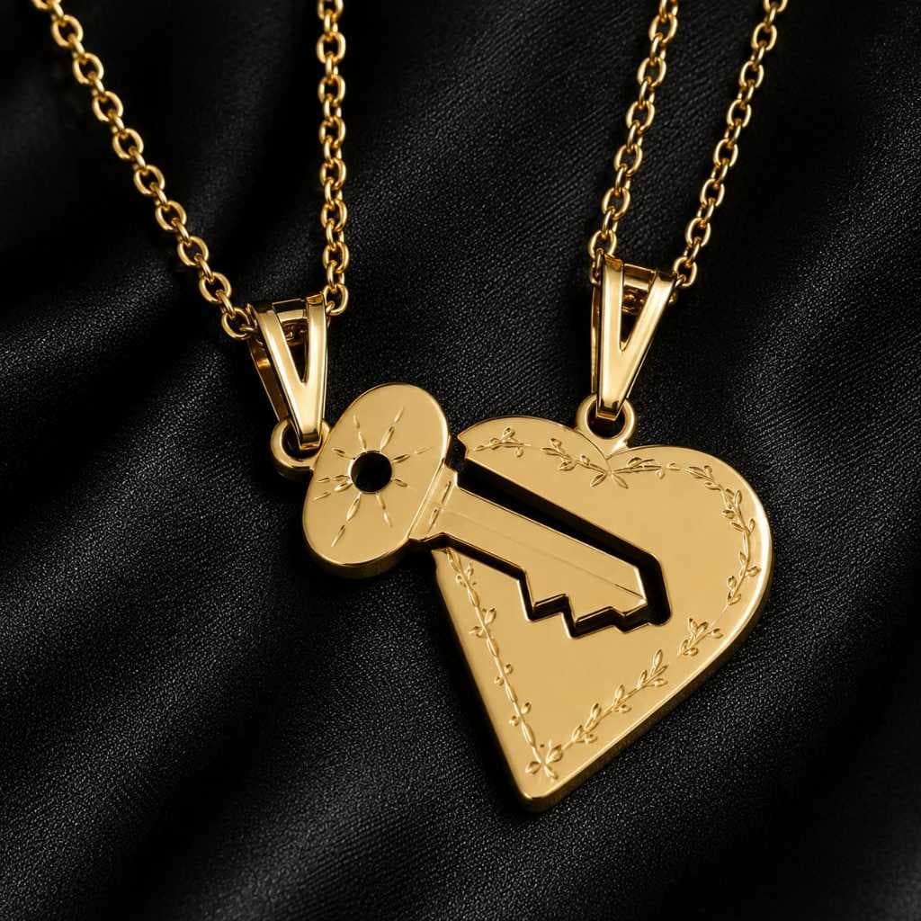 Colar Duplo Best Friends Melhores Amigas 2 Peças Premium