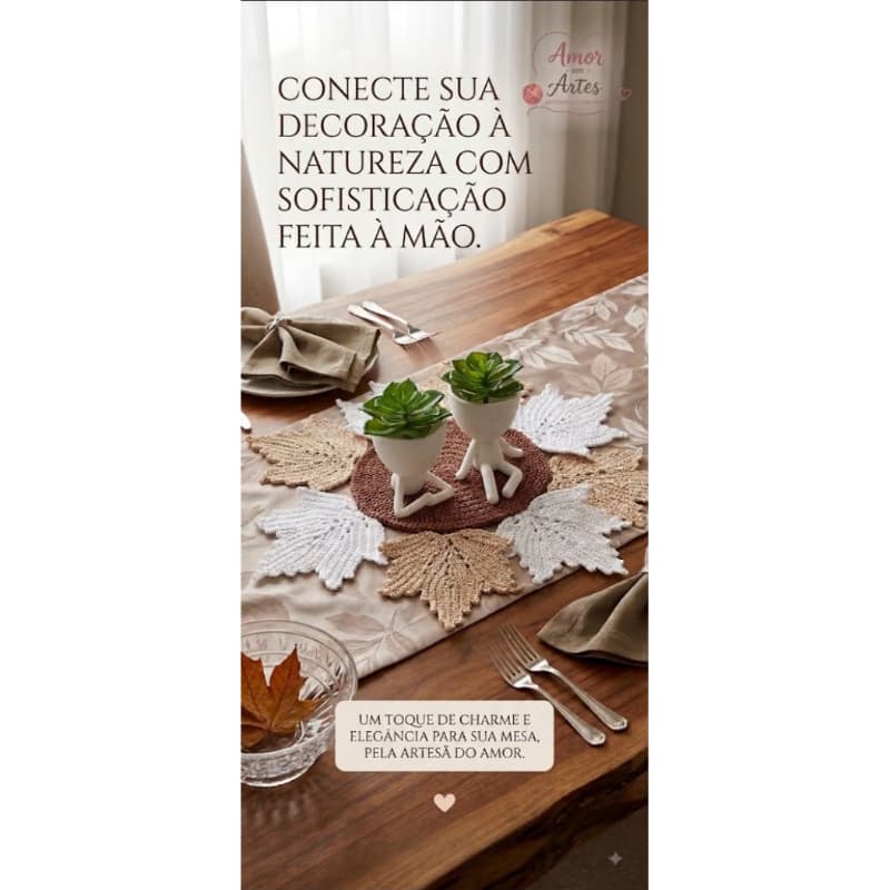 Decoração em Artesanato Crochê
