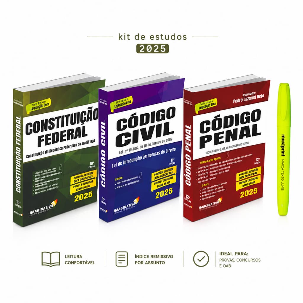 Constituição Federal + Código Civil + Código Penal 2026