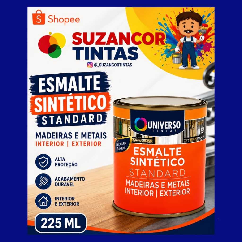Esmalte Sintético Standard Universo 225ml Várias Cores