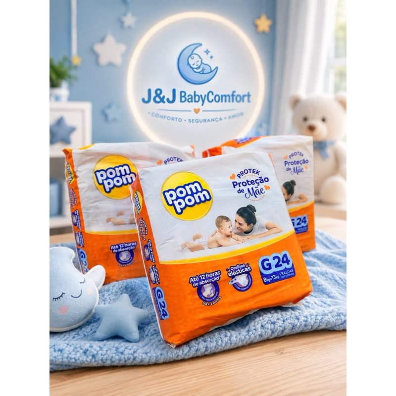 FRALDA POM POM PROTEK - PROTECÃO DE MÃE G 24UN