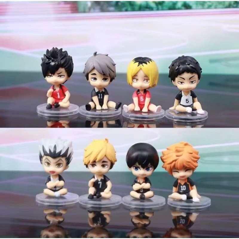 Mini Figure Haikyuu 5cm Anime Colecionável PVC Vários Personagens
