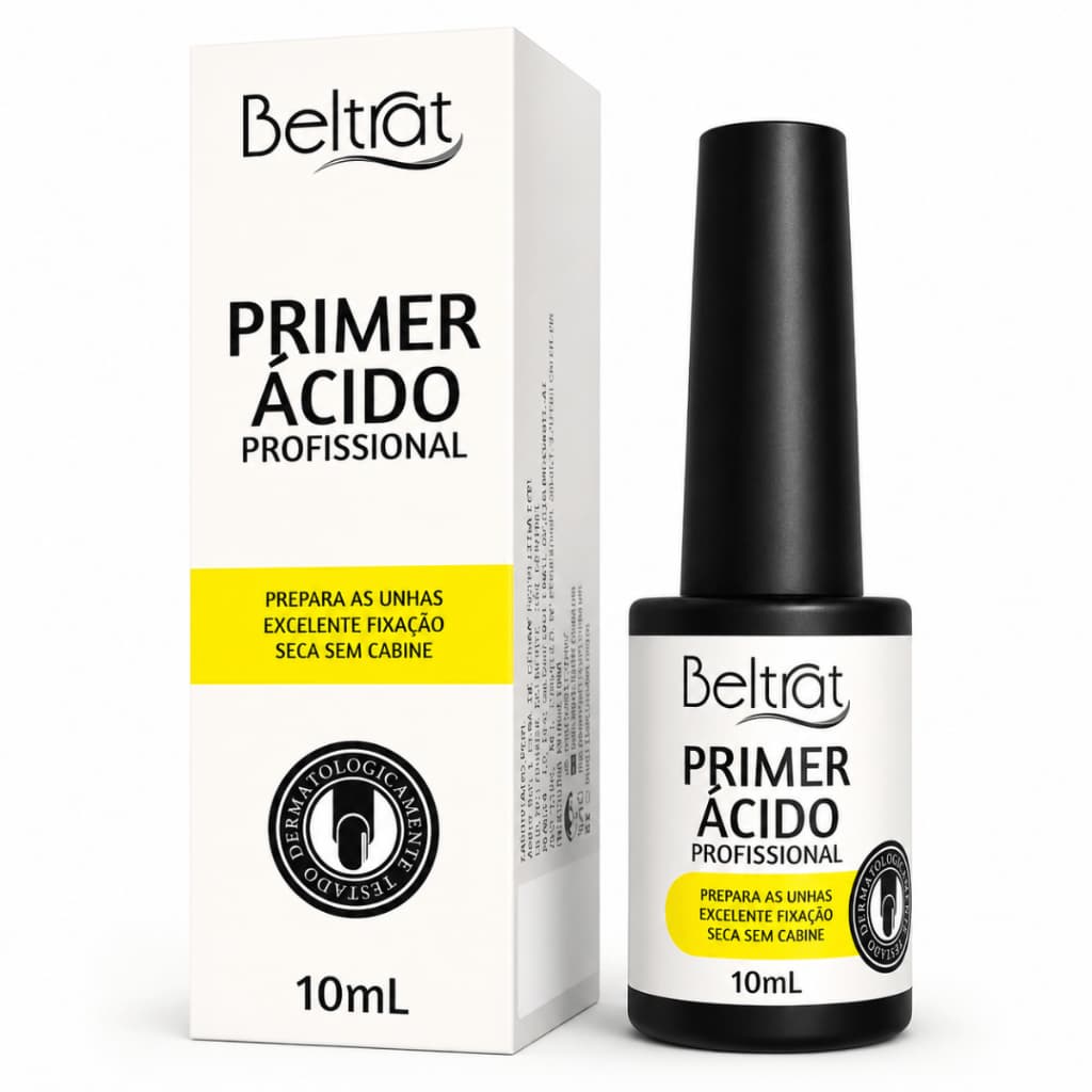 Beltrat Primer Ácido 10ml Preparação Aderência Unhas Gel