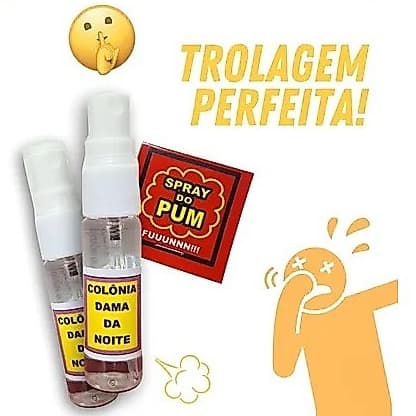 Spray do Pum Super Forte 15 ml Pegadinha Peido Fedido Trollagem Amigo da Onça Brincadeira  Engraçado