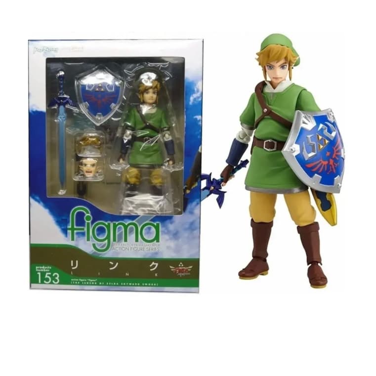 Boneco Link Articulado - Legend Of Zelda Skyward Sword