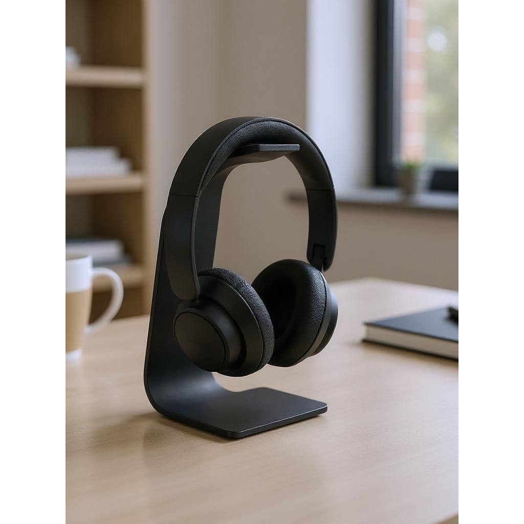 Suporte para Fone de Ouvido Headset Gamer Mesa ZENITH Premium, Organizador Moderno para Setup, Escritório e Home Office