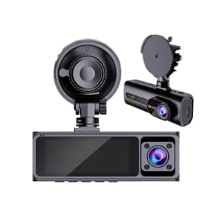 Câmera Painel Frontal Interna E Ré, Wifi Carro 2.5k Quad Hd