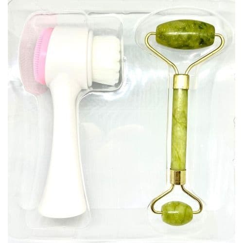 Kit Skincare Limpeza Facial Hidratação Facial Limpeza de Pele Pedra Jade Escova de Limpeza