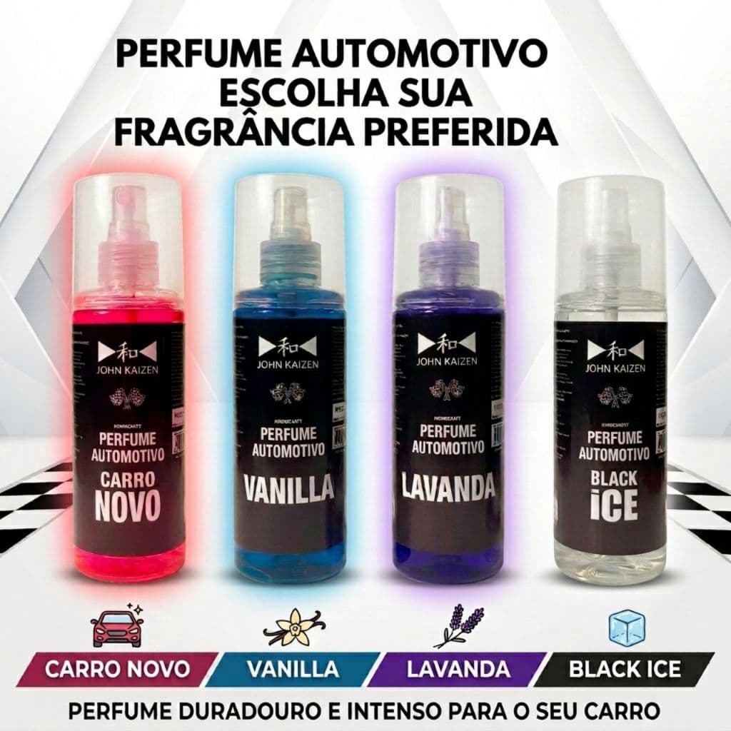 Aromatizante Automotivo Spray 200ml Cheirinho Para Carro Novo Lavanda Vanilla Black Ice Perfume Odorizador Ambientes