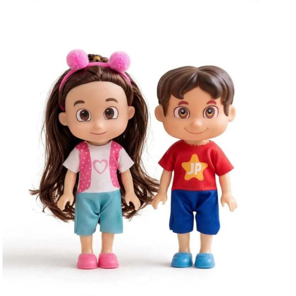 Bonecos Maria Clara E JP 15Cm Brinquedo Infantil